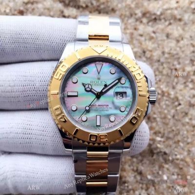 Yacht-Master Replica Rolex Watch 2-Tone White MOP watch